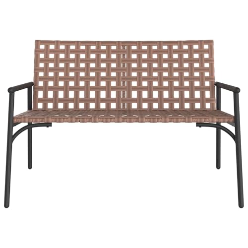 Chaise de jardin en polyrotin empilable cadre en acier