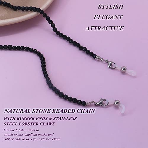 Kai Top Eyeglass Chain Sunglass Chain Fashion Natural Stone Beaded Mask Lanyard Chain Face Mask Holder Chain For Women Men #TOP3