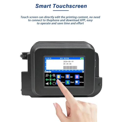 Image of 12.7mm Portable Mini Printer Handheld Inkjet Printer for Text QR Barcode Image Batch Number Logo Image(JP)