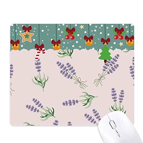 Alfombrilla de ratón azul lavanda con lazo floral para decorar tu escritorio de oficina