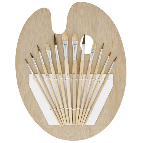 U.S. Art Supply 12-Piece Artist Paint Brush Set