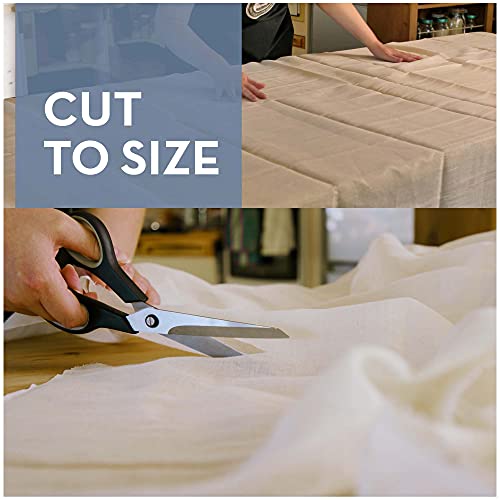 Image of American Cotton Ultra-Fine Cheesecloth for Straining - 6 x 6.5 ft Length - Reusable Filter Cooking Cloth - Table Dressing