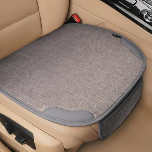 Marjoramy Coussin de Siège Auto Universel 51x50cm – Housse Antidérapante pour Siège Avant,Respirant et Confortable,Couvre-Siège Auto au Style Moderne,Accessoires Voiture pour Plus de Confort