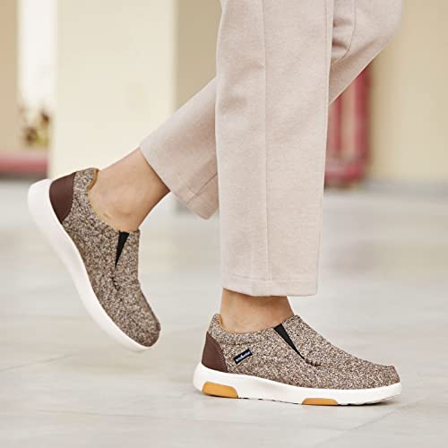 Orthocomfoot Womens Orthopedic Slip On Shoes For Plantar Faciitis, Ladies Arch Support Fashion Sneakers For Working, Athletic, Lady Best Cushion Loafers For Stylish Lifestyle Brown Size 10 #TOP5
