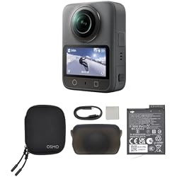 DJI Osmo 360 Standard Combo Kamera | 1-inç 360 ° Görüntüleme, Yerel 8K 360° Video, Aksiyon Kamerası, 4K/120fps ve 170° Boost Video, 120MP 360° Fotoğraf