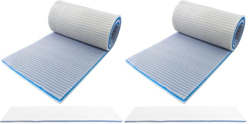 Image of 48x12 inch Sponge Aquarium Filter Media Accessories Cuttable 8-Layer Fish Tank Canister Filters Supplies Filter Floss for Aquariums Fish Tank Accessories Aquarium Sponge Filter (Pack of 2)
