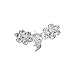Produktbild A&A Hair Beauty Haarschmuck Haarspange Haarklammer Strass Klammer Hair Jewelry Spange Schmuck Silber Mini Klammer 2.5 cm