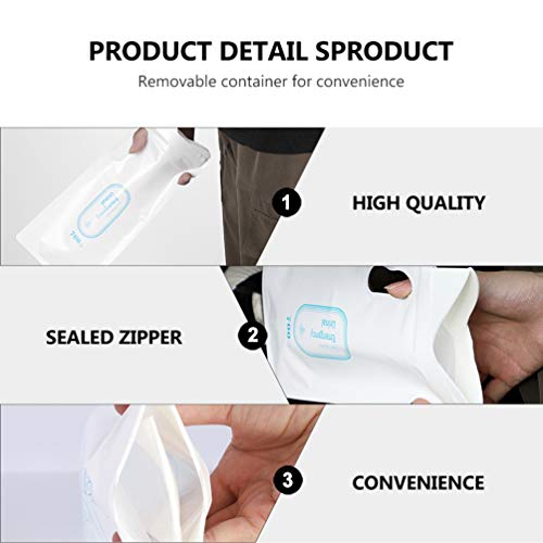 EXCEART 4 Pcs Sacos de Urinol DescartÃ¡veis â€‹â€‹Sacos de Xixi PortÃ¡teis Sacos de VÃ´mito para Via