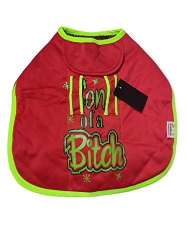 The DDS Store Woolen Fabric Dog Coat/Dog Jacket Coat/Winter Pet Dog Clothes - Indoor & Outdoor Sport (Son of A Bitch (RED Color), 14) (B07ZY5KQG8) Amazon Price History, Amazon Price Tracker