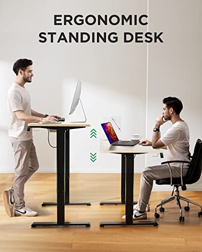 Marsail Electric Standing Desk With Monitor Stand With 28"-47" Lifting Range, Adjustable Height Sit Stand Desk, Standing Desk For Home Office, Gaming, And Work #TOP3