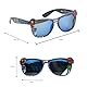 CARTOON Avengers Marvel Sonnenbrille für Kinder, rechteckig, verspiegelt, UV400-Filter