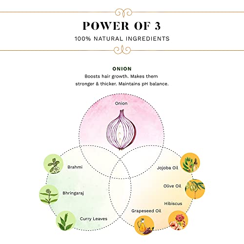 sesa Onion Hair Oil with Bhringraj & Ayurvedic Herbal Extracts | NOW WITH COMB APPLICATOR | Paraben Free & Sulphate Free | 200 ml (Pack of 1) - Image 3