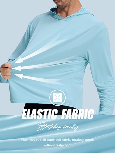 1 or 3 Pack Men's UPF 50+ Fishing Shirts Long Sleeve UV Sun Protection Hoodie Hiking Rash Guard Fishing Outdoor Running3