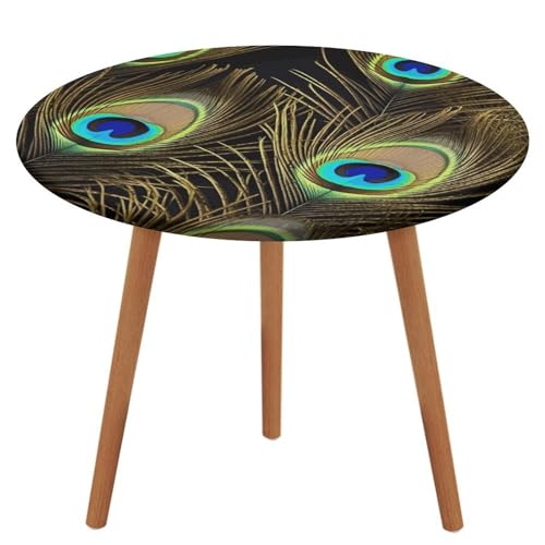 Nappe ronde ajustée anti-vent et imperméable pour repas extérieurs