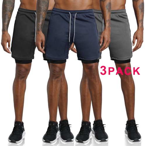 Image of IVAAN Black Polyester Shorts for Running- Regular, Gym