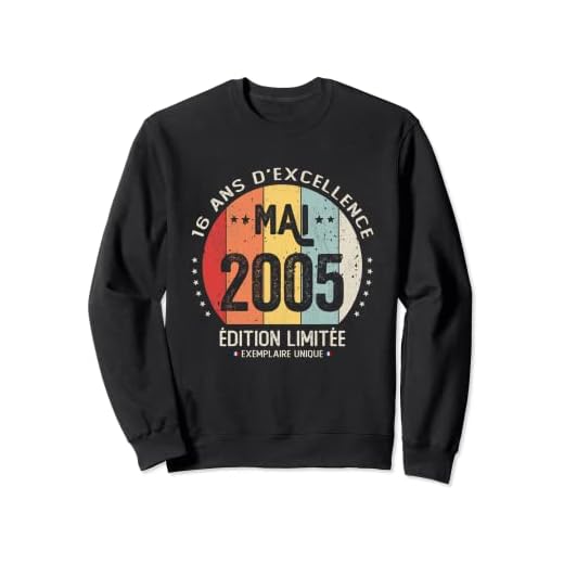 16 años, cumpleaños, niño, niña, regalo de mayo de 2005. Sudadera