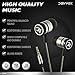 DEIVVOX Earbuds Wired with Microphone and Volume Control Mic Earphones Extra Bass- in Ear Headphones Noise Isolating - Earbud Compatible with Ipad iPod Samsung Sony LG Cell Phones - Jack 3.5mm