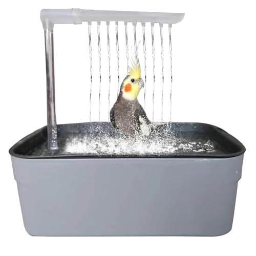 Papageien-Badewanne - Hängende Multifunktions-Design für kleine und mittlere Papageien wie Wellensittiche Basilisken