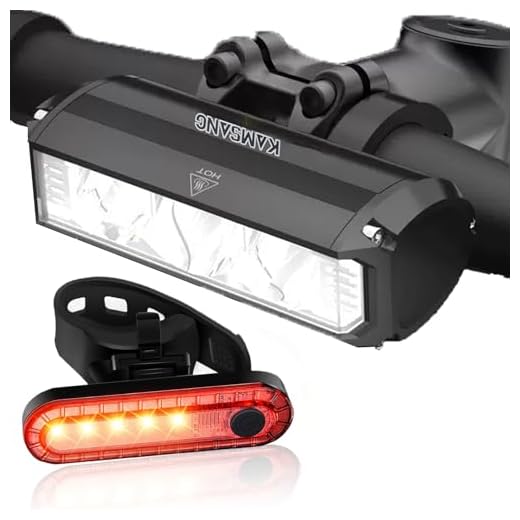 Bike Light Set for Night Riding,Bright Rechargeable Bicycle Headlight Set High Beam Low Beam,USB LED Bicycle Light,Waterproof Bike Headlight and Taillight for Adult Kid Mountain