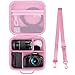 Supmay Hard Travel Case for Canon EOS 2000D / 4000D DSLR Camera/EOS R50 / R6 Mark II/ R100 / R50V / R8 / R7 / R10 Mirrorless Camera, Lens, Tripod with 3 Pieces of Dividers and Shoulder Strap, Black