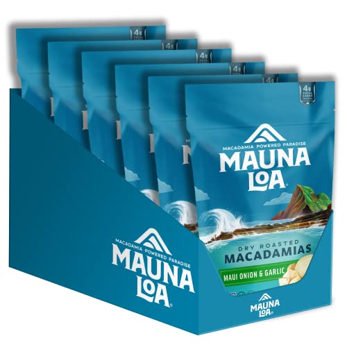 Mauna Loa Premium Hawaiian Roasted Macadamia Nuts, Maui Onion & Garlic Flavor 4 Oz (Pack of 6) image 5