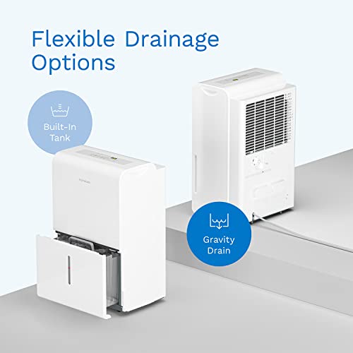hOmeLabs 4500 Sq. Ft Energy Star Dehumidifier - Ideal for Large Rooms and Home Basements - Powerful Moisture Removal and Humidity Control - 50 Pint (Previously 70 Pint)