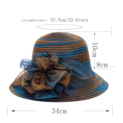 Robe d'église Derby sublimée par un chapeau bibi en organza chic