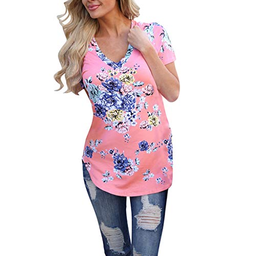 blusas floreadas para señoras