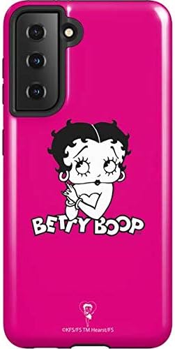Skinit Pro Phone Case Compatible with Galaxy S21 5G - Officially Licensed Betty Boop Pink Background Design