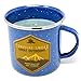 Campfire Smoke Wood Wick Soy Candle in an Enamel Camping Mug, 10 oz