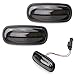 iJDMTOY Smoked Lens Amber Full LED Front Side Marker Light Kit Compatible With 1998-15 Land Rover Defender, 02-05 Freelander & 98-04 Discovery 2 LR2, Powered by 16-SMD LED, Replace OEM Sidemarkers