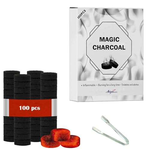 SIGNAMIO Quick Light Charcoal Tablets – for Incense & Bakhoor | L...