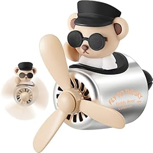 Bear Pilot Car Air Freshener Cute Car Di...