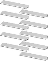 12 Peças Puxador Slim Para Gaveta Armario Moveis 64mm Tito (Cromado Fosco)