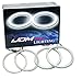 iJDMTOY 7000K Xenon White 240-SMD LED Angel Eyes Halo Ring Lighting Kit for 2004 2005 2006 BMW E46 3 Series 325ci 330ci LCI Coupe ONLY