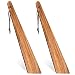 Lot de 2 spatules plates en bois de teck de 24,9 cm pour cuisiner, retourner, servir, gratter