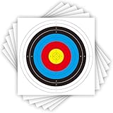 20 Sheets Bullseye Archery Target,Standard Archery Shooting Targets Paper 10 Rings Targets Face Accessories for Hunting Shooting Training Practice(42x42cm/62x62cm)