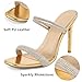 Reimferce Comfortable Heels for Women Wedding: Fashion Womens Stiletto Heeled Sandals for Party Prom - Ladies Sparkle Heel Shoes