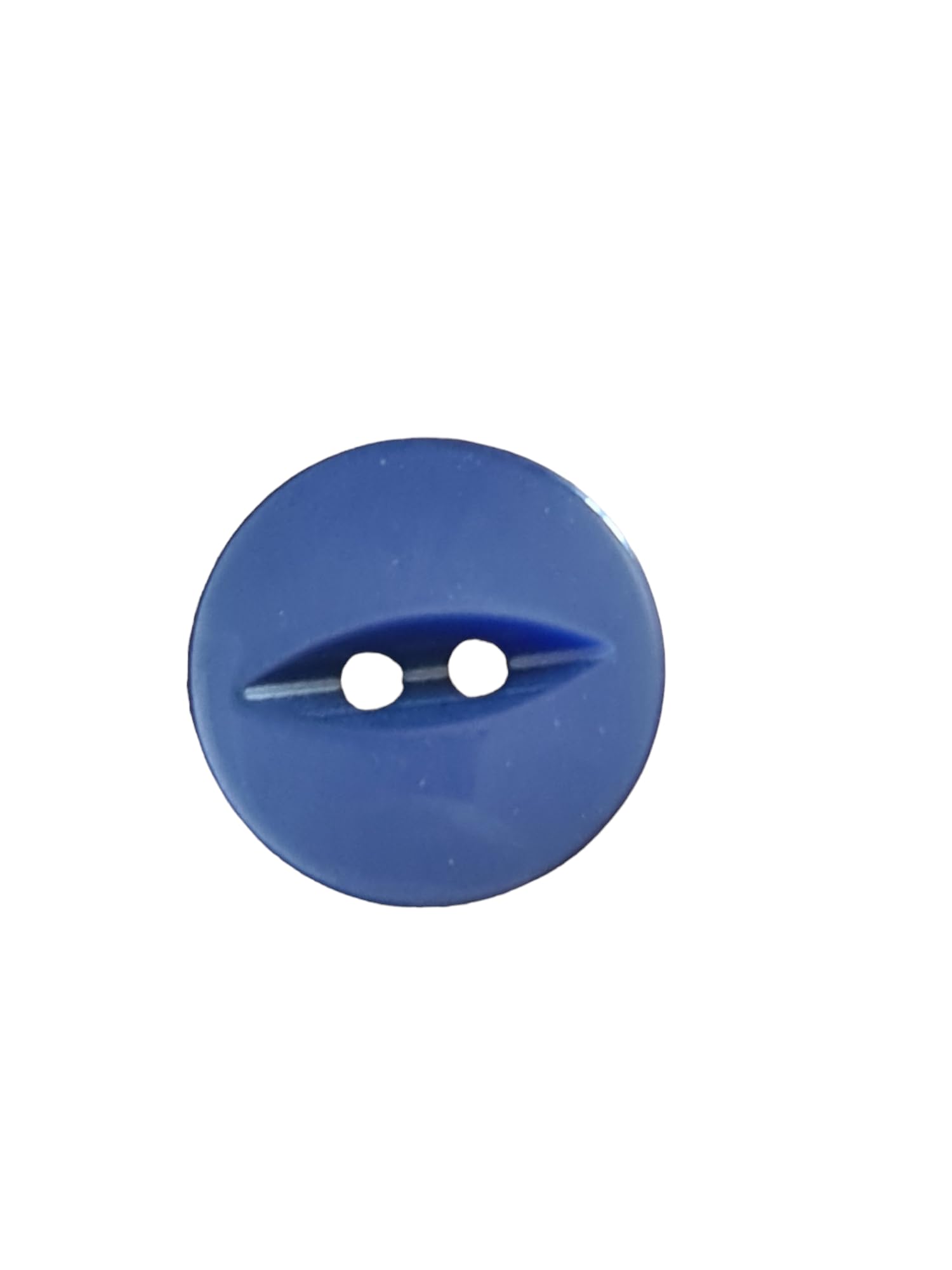 Baby Button Pack for Knitting and Crafts, Assorted Sizes, Fish Eye Shape (19mm Royal Blue-50 Pack)