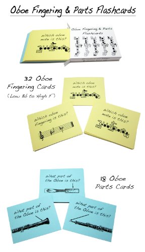 Whirlwindpress.ca Oboe Fingerings & Oboe Parts Flashcard Set #TOP3