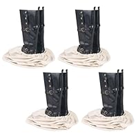 LAKE OF FIRE 4 Pcs Boot Bag for Cowboy Boots - Travel Boot Storage Bag for Cowboy Boot Protection (21\" X 12\")