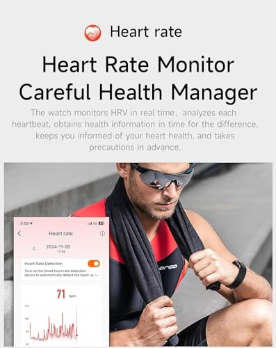 Image of Smart Bracelet for Men Women, Wearable Health Activity Fitness Trackers Sports Monitoring Sleep Tracker with Free APP and 2 Bands (JF21)