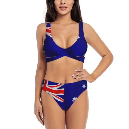 Maillot de bain anti frottement bikini motif Australie grand confort