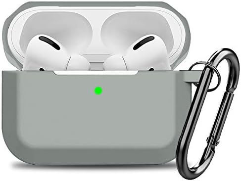 Airpods Pro Case Cover,Doboli Silicone Protective Case for Apple Airpod Pro (Front LED Visible) Black