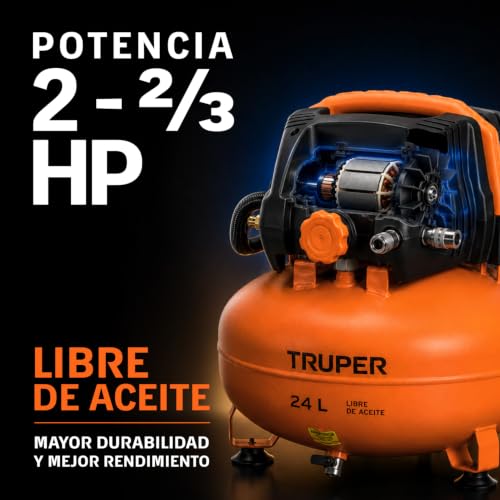 Compresor de aire Truper 25 litros 13 compresor de aire truper 25 litros marca TRUPER (2)