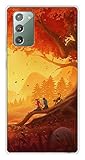 Diseño: otoño 1001x - Carcasa de silicona para Samsung Galaxy Note 20, diseño de otoño con dos