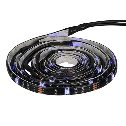 Image of Good Earth Lighting 7ft LED 16-Color Flexible TV Tape Light - USB Plug-in, Remote Control - 30,000 Hour Rated Lamp Life - Black Finish