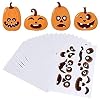 Speelgoed Halloween Pumpkin Face Stickers,60 stks Halloween Jack-O-lantaarn Decoraties Zelfklevende Gezichten…