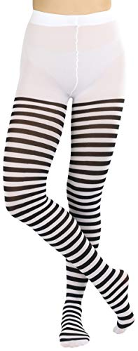 Image of ToBeInStyle Women's Nylon Horizontal Striped Tights