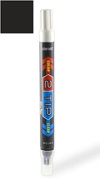 2Tip for Mitsubishi EVO Automotive Touch-up Paint - Phantom Black Pearl Clearcoat U02 - Value Package